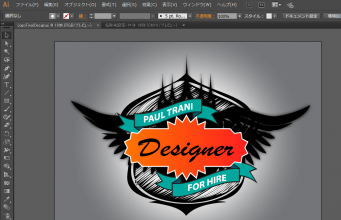 イラストレーター基礎の基礎「ロゴをデザインする方法」その5・図形に効果を設定<5/6> イラストレーターCC Illustrator CC